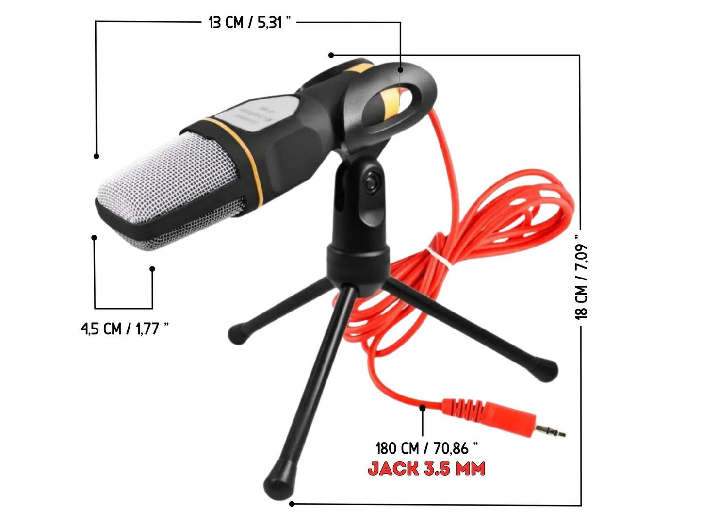 Micrófono Condensador Omnidireccional Sf-666
