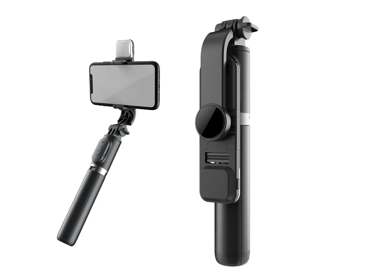 Tripode De Selfie Con Luz De Relleno Longitud 1042mm Negro