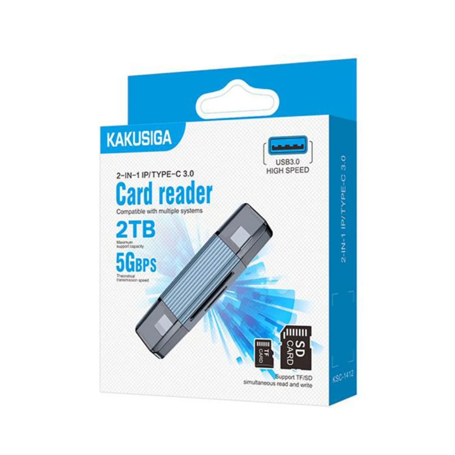 Lector De Tarjetas Sd Micro Sd Usb Tipo C Light Kakusiga K14