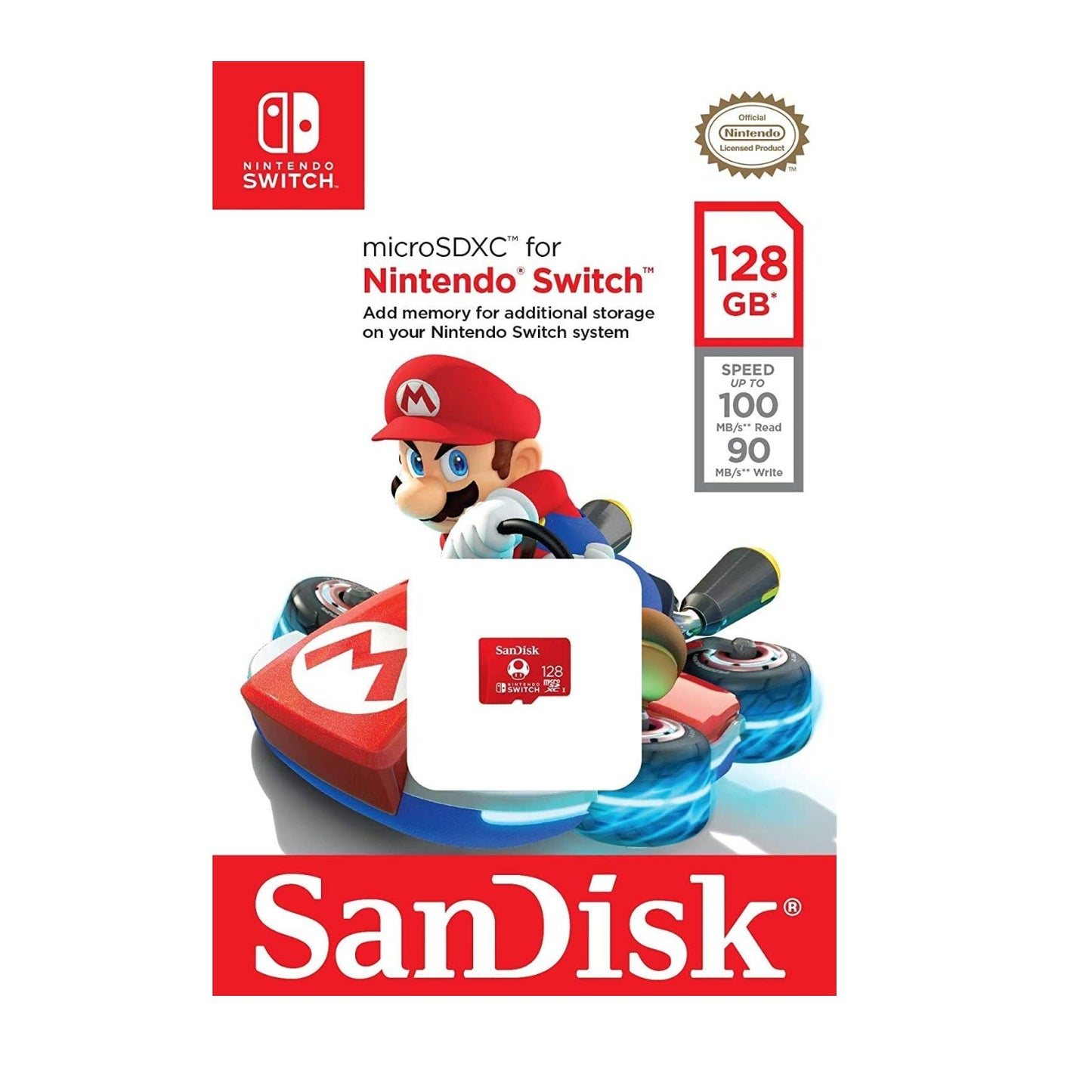 Memoria Micro Sd 128 Gb Sdxc 100mb/s N. Switch / Oled / Lite