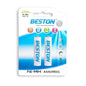 Pila Recargable Beston Hr03 Aaa 1100mah 1.2v Blanca