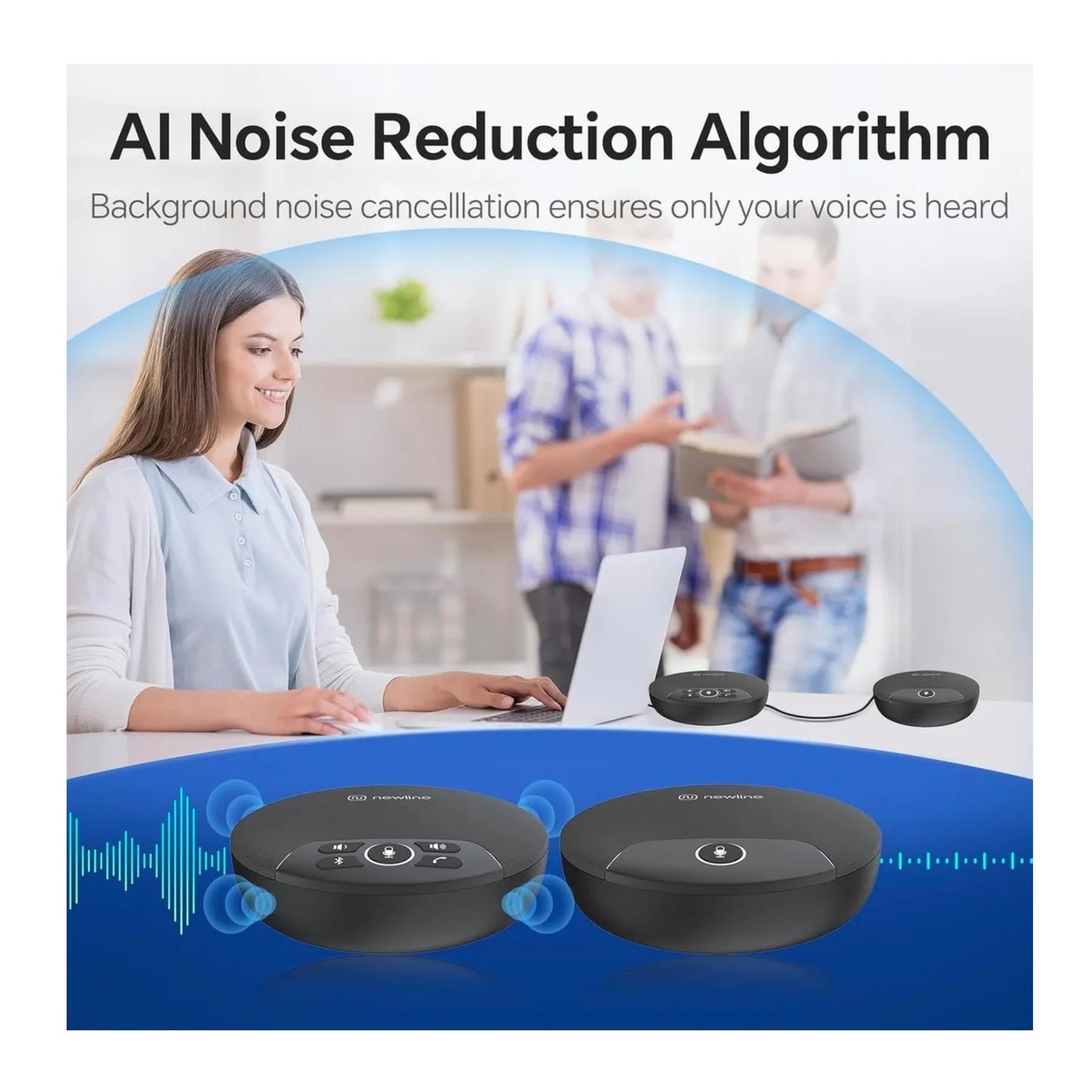 Microfono De Conferencia Doble Inalambrico | Omnidireccional