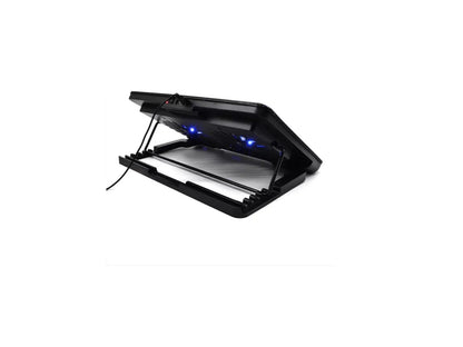 Base Refrigerante Doble Ventilador A2 | Silencioso | 2 Usb Color Negro