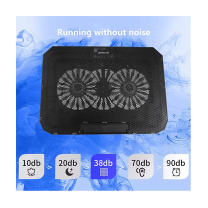 Base Soporte Refrigerante Portatil 2 Fans Gamer Rgb Jyr 020