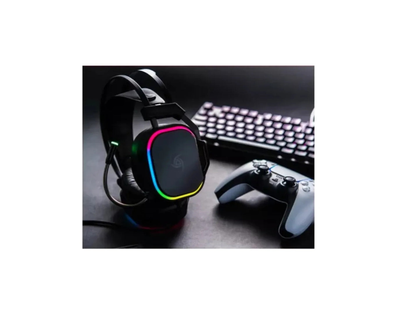 Diadema Gamer Vsg Gemini Rgb 50mm Cable 2.1m Plug 3.5mm