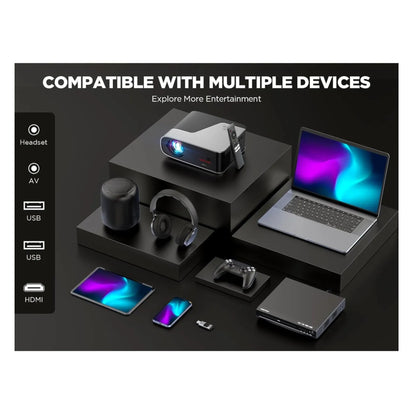 Proyector Video Beam 1080p Autoenfoque Lic Netflix | Dbpower