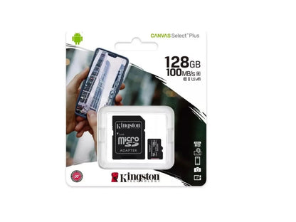 Memoria Micro Sd 128 Gb Kingston Canvas Select Plus 100mb/s
