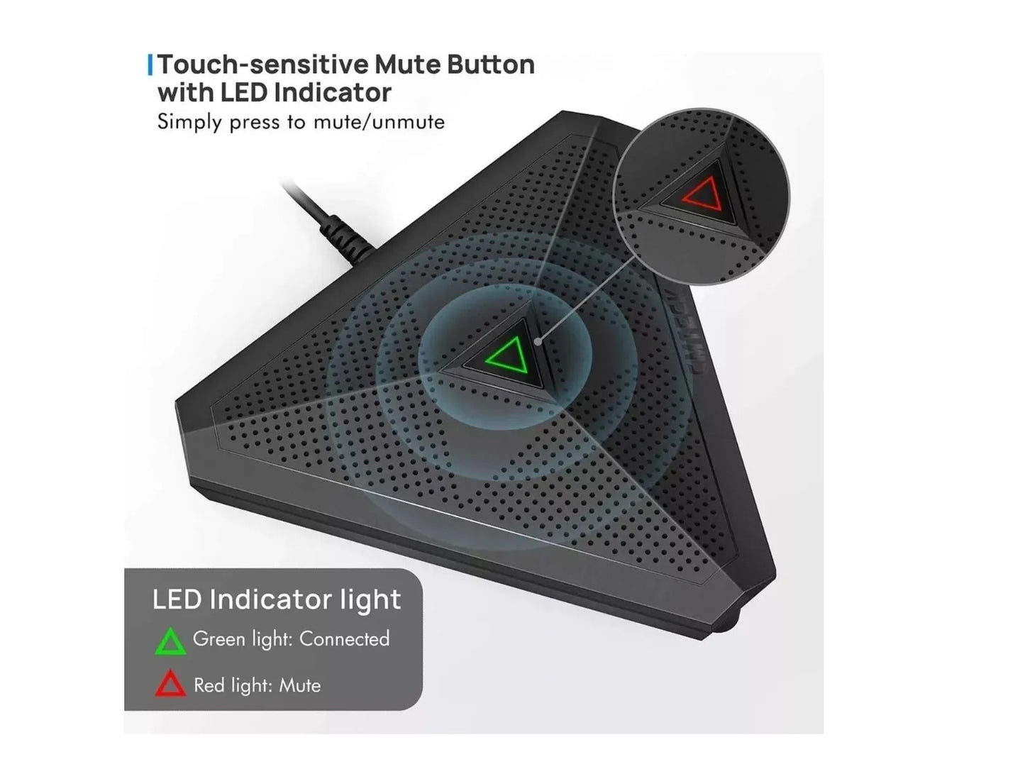 Microfono Cmteck Para Escritorio Conferencia Omnidireccional