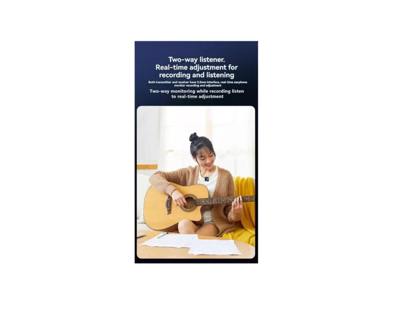 Micrófono De Solapa Doble Multireceptor 3en1 F11 Cortaviento