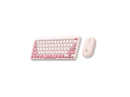 Kit Teclado Y Mouse Inalámbrico 2.4 Mikuso 78 Teclas Redonda