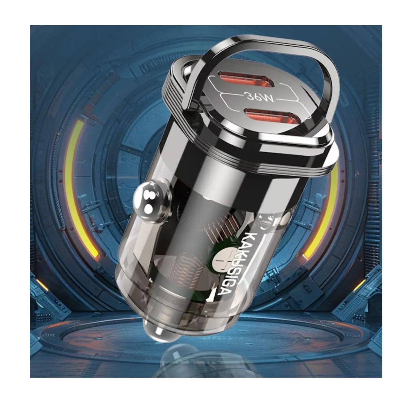 Cargador Para Carro De Cenicero Carga Rapida 36w 2c Kakusiga