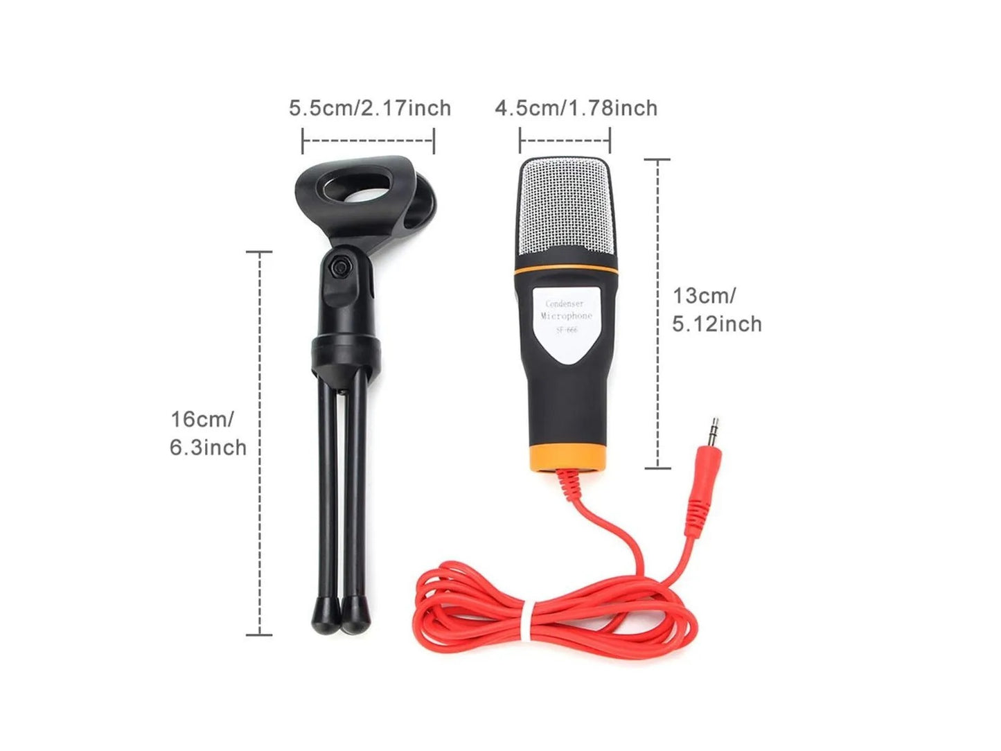 Micrófono Condensador Omnidireccional Sf-666