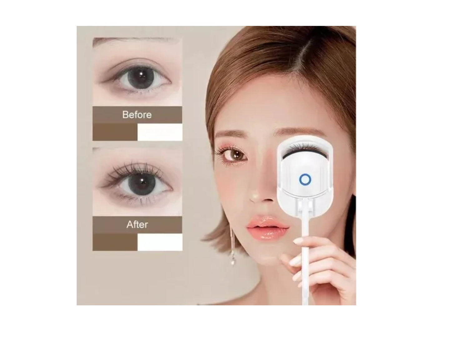 Rizador De Pestañas Genérica Rizador De Pestañas Térmico Eléctrico Color Blanco