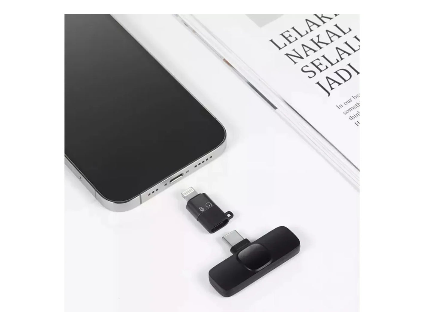 Micrófonos Inalámbricos Solapa 2 En 1 Compatible Con And/iph