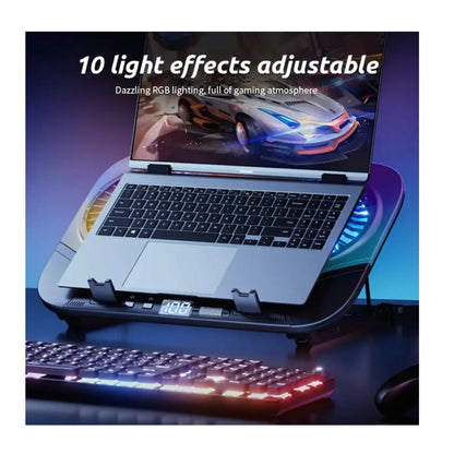 Base Soporte Refrigerante Portatil Rgb Jyr022 Placa De Cobre