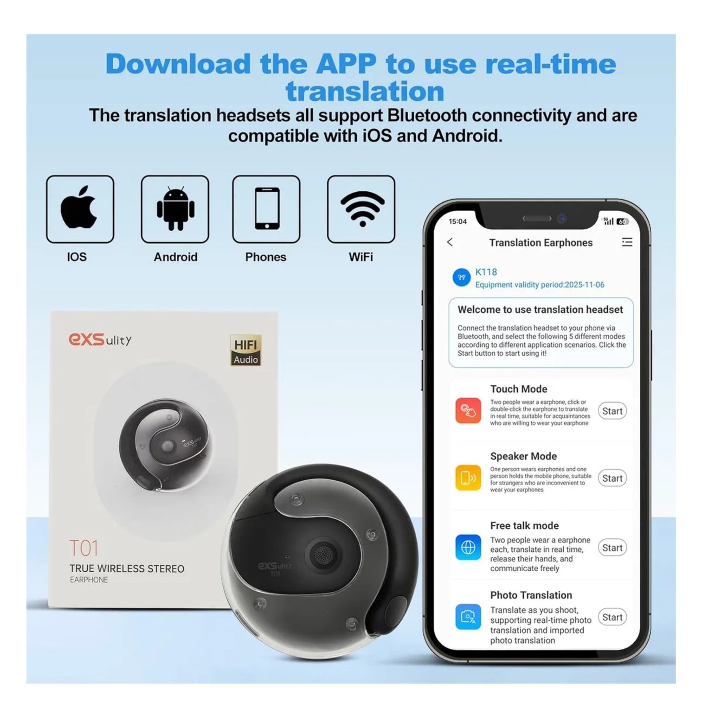 Audifonos De Traduccion Instantanea 144 Idiomas 5 Modos Exs