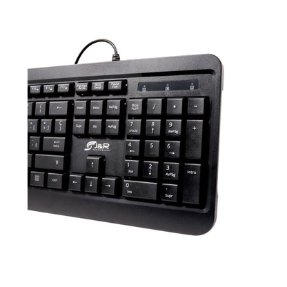 Teclado Multimedia Ergonomico Confortable 104 Teclas Jyr 024