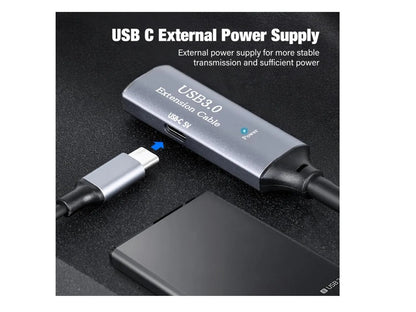 Cable Extension Activa 3.0 5gbps 20 Metros 3chipset Pw Usb-c