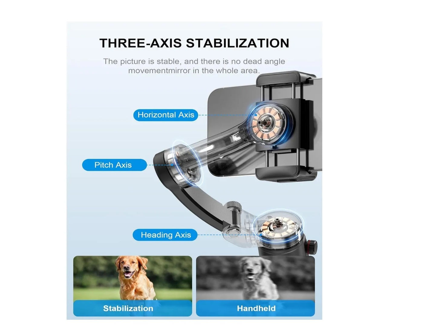 Estabilizador Para Celular Con Luz De Relleno Magnética