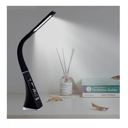 Lámpara Led De Escritorio Digital Reloj Alarma Termometro