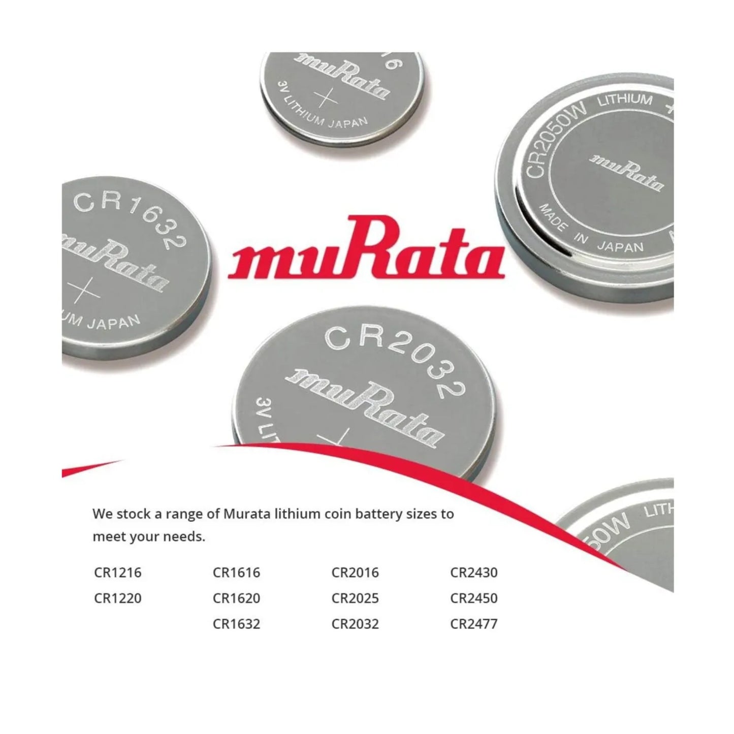 Batería Pila Cr2025 Murata Sony Original Litio 3v | Pack X 5