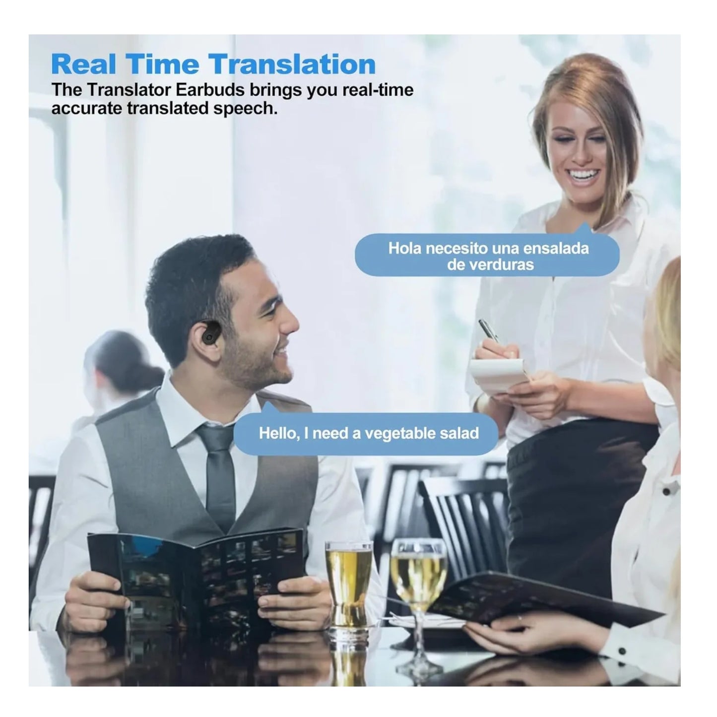 Audifonos De Traduccion Instantanea 144 Idiomas 5 Modos Exs