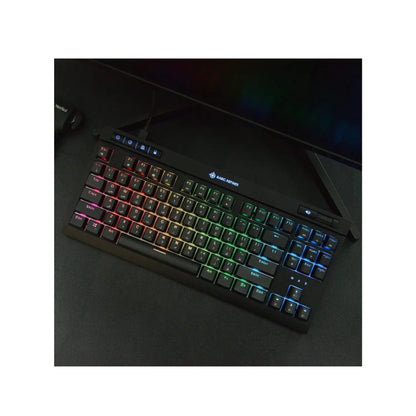 Teclado Mecanico Gamer Rgb Mk17 Switch Azul Doble Inyeccion