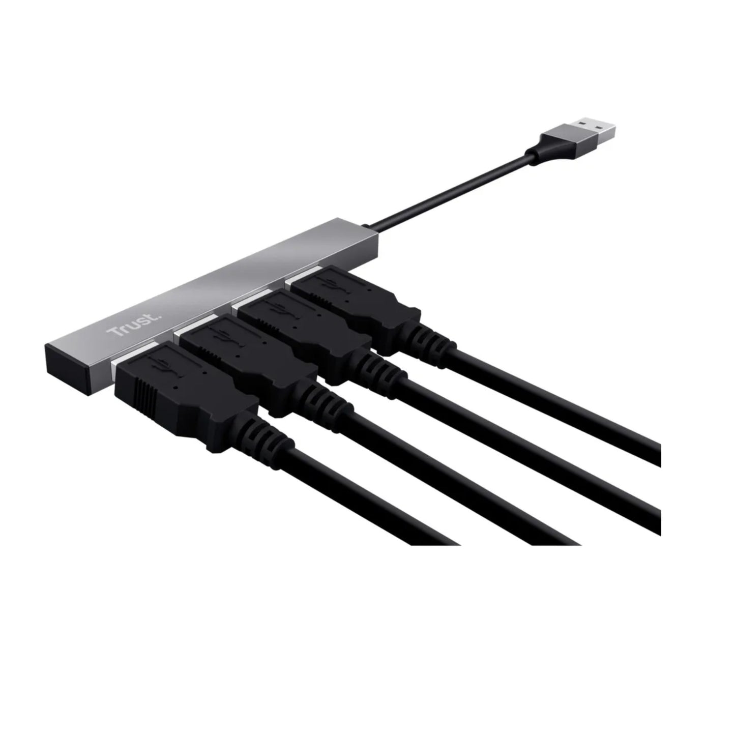 Hub Multipuerto Zapatilla Slim Usb 3.0 4 Puertos Trust Halyx