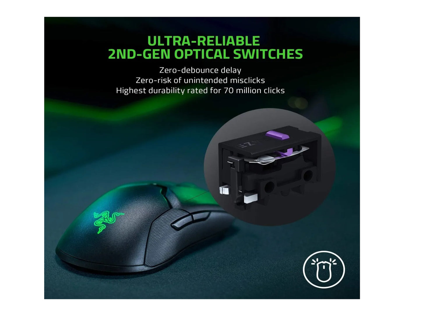 Mouse Inalambrico Gamer Rgb Razer Viper Ultimate Recargable