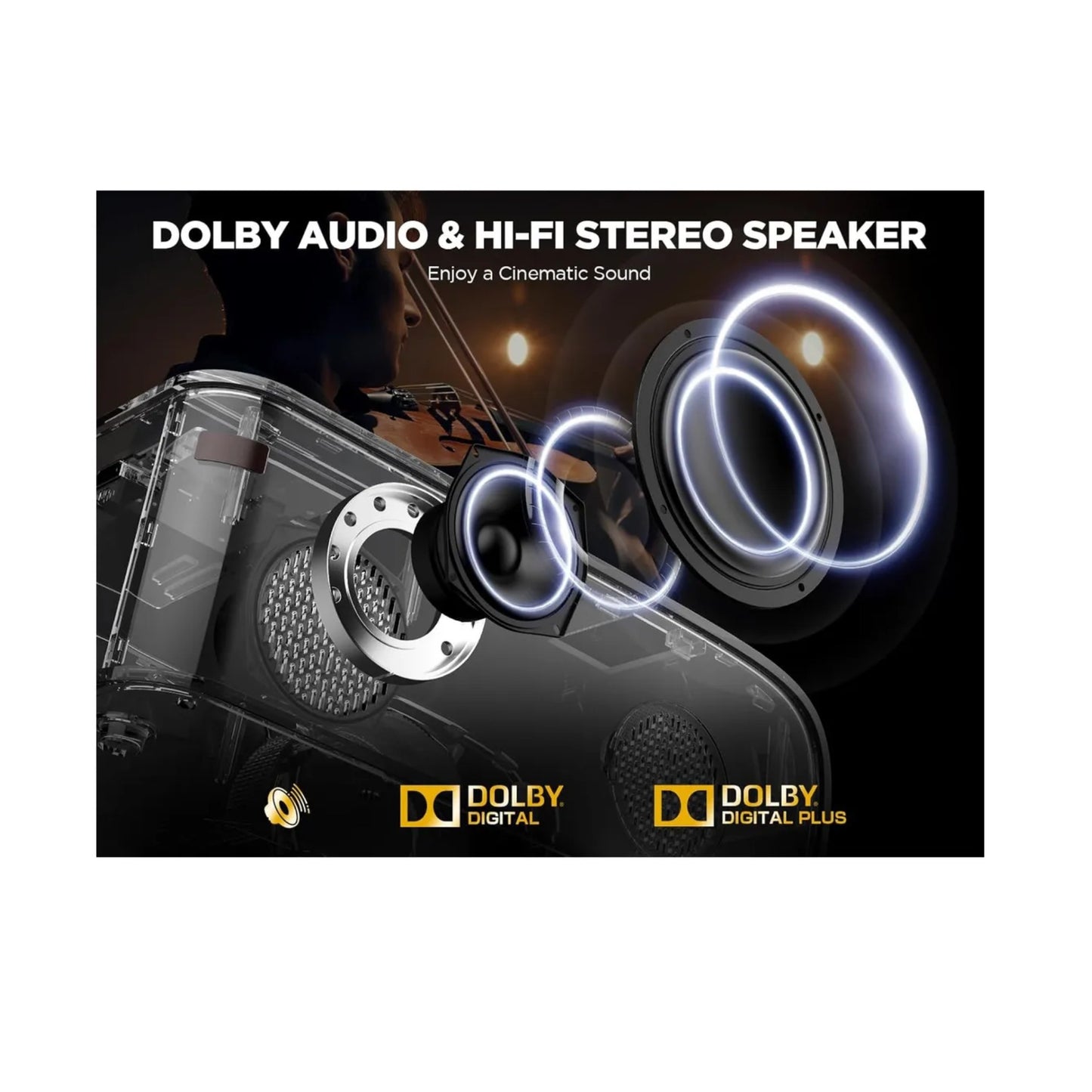 Proyector Video Beam 1080p Autoenfoque Lic Netflix | Dbpower