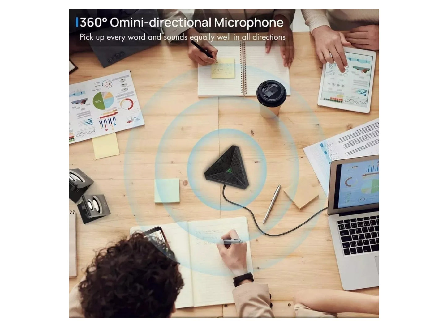 Microfono Cmteck Para Escritorio Conferencia Omnidireccional