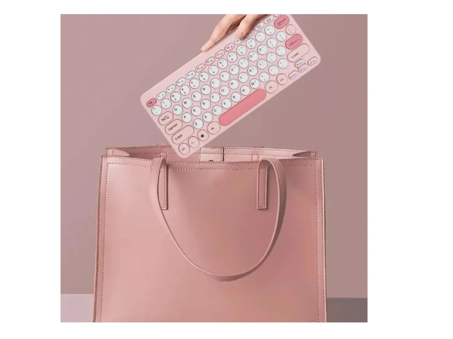 Kit Teclado Y Mouse Inalámbrico 2.4 Mikuso 78 Teclas Redonda