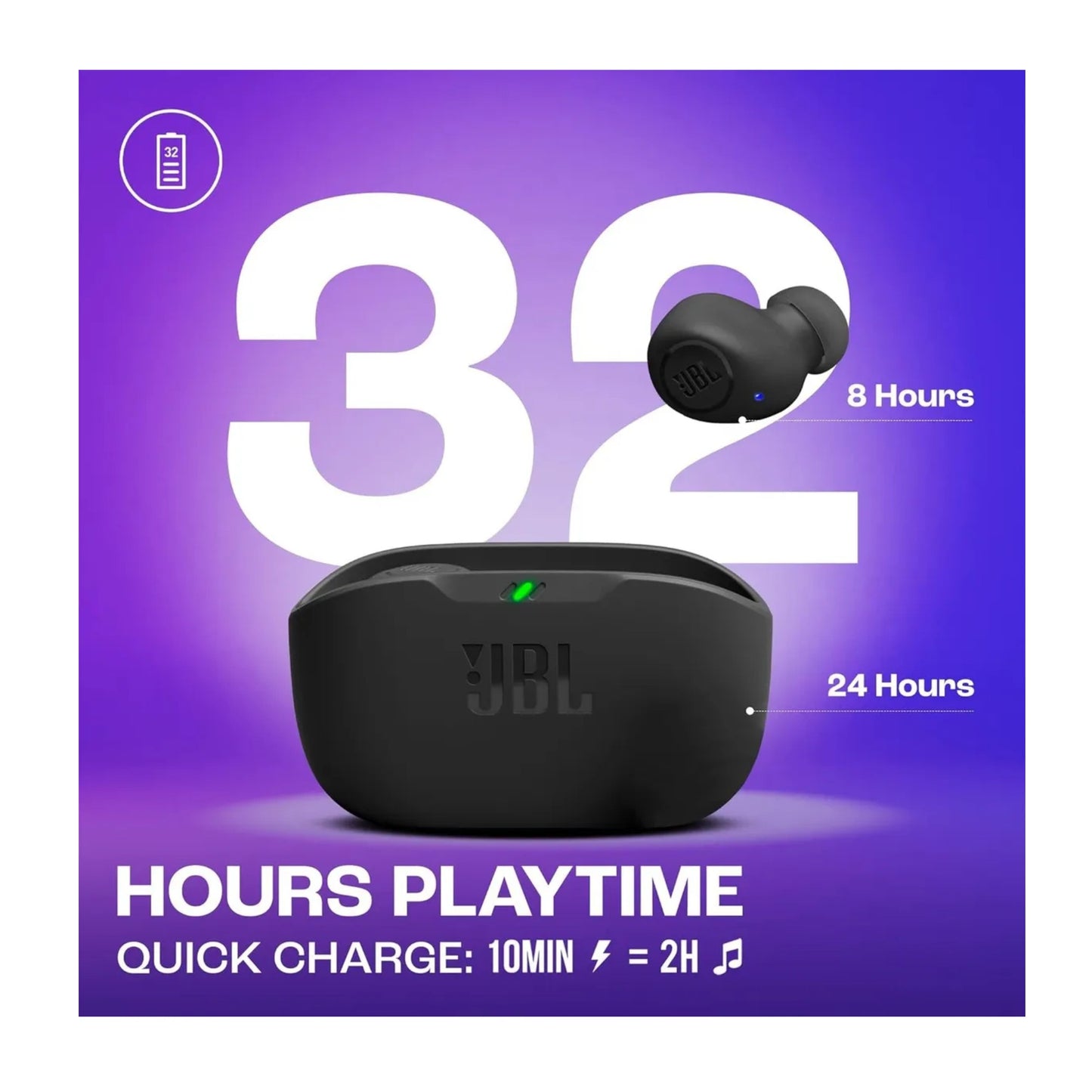 Audifonos Inalambricos Jbl Wave Buds Bajo Profundo | 32 Hrs