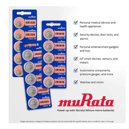 Batería Pila Cr2025 Murata Sony Original Litio 3v | Pack X 5