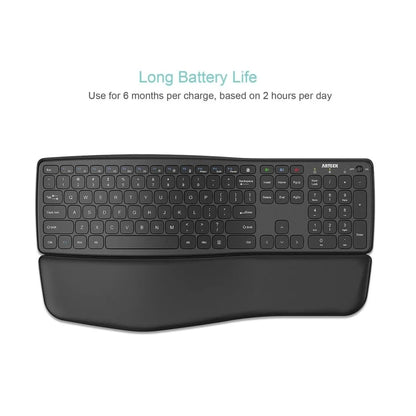 Teclado Ergonomico Bluetooth Arteck Hb323 | Diseño Formal