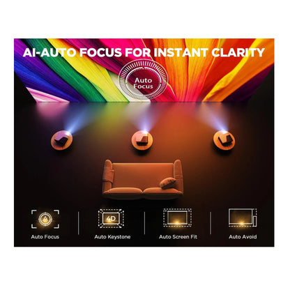 Proyector Video Beam 1080p Autoenfoque Lic Netflix | Dbpower