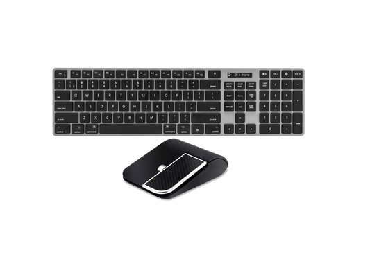 Combo 2 En 1 Teclado Y Mouse Porsche Inalambricos Amr030 Mouse Negro Teclado Negro