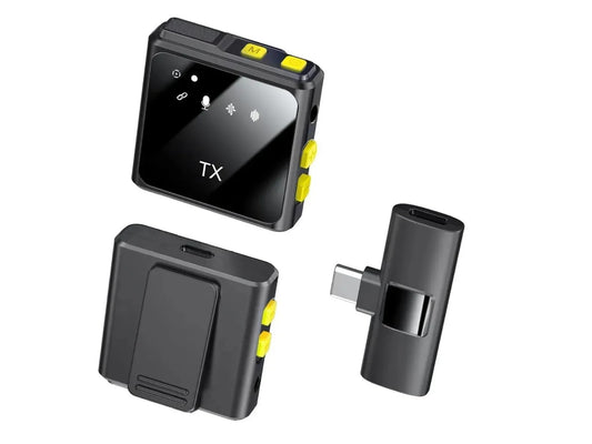 Microfono De Solapa Inalambrico Con Cancelacion De Ruido F9