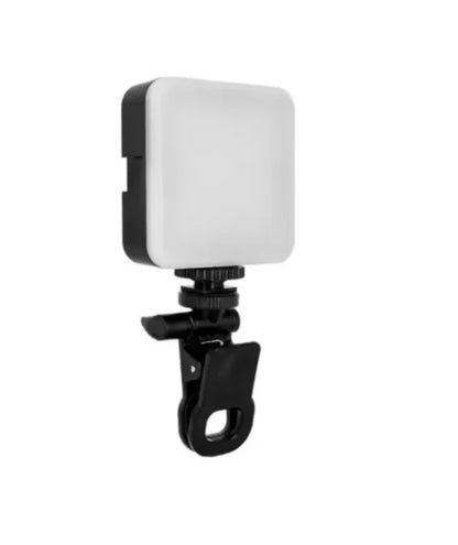 Mini Led Selfie Portátil Clip De Anillo Flash De Relleno Color Negro