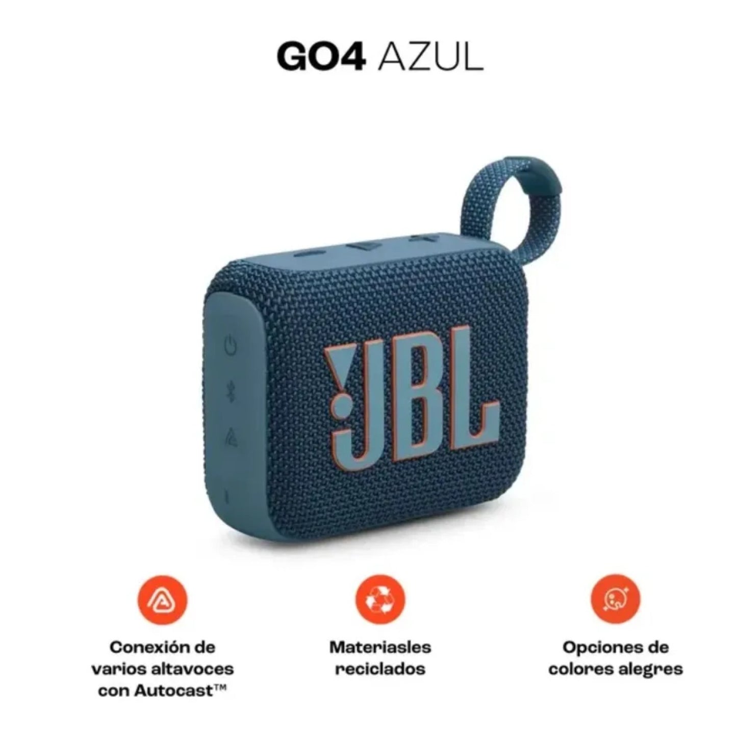 Parlante Altavoz Inalambrico Bluetooth 5.3 Jbl Go4 Azul Ip67