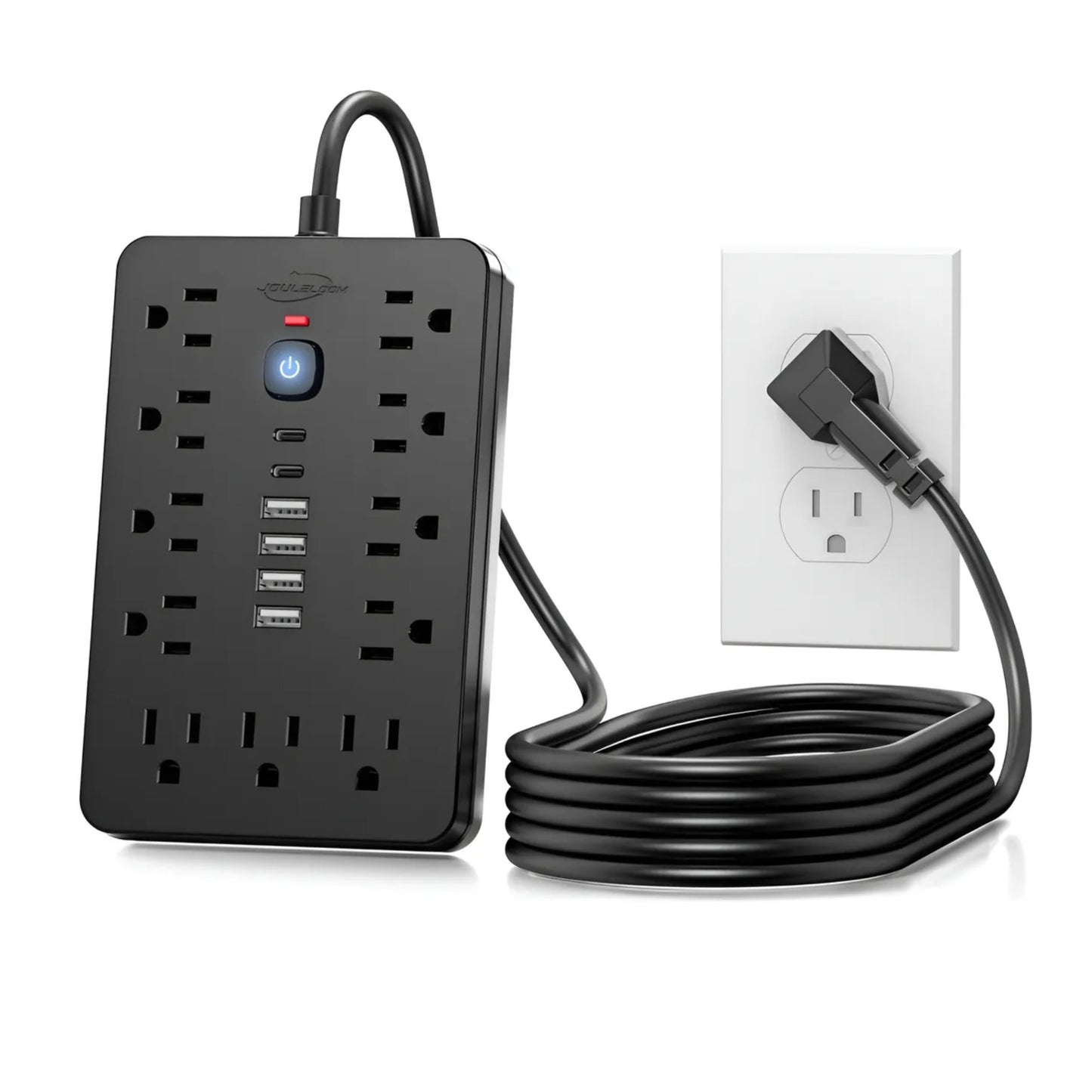Multitoma 17 En 1 Americano 11 Tomas 4 Usb 2.1 A 2usb Tipo C