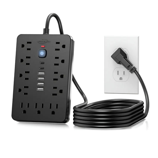 Multitoma 17 En 1 Americano 11 Tomas 4 Usb 2.1 A 2usb Tipo C