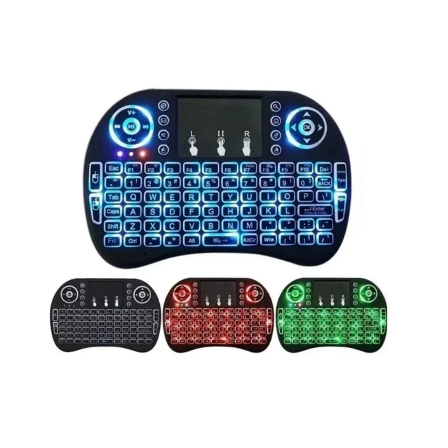 Mini Teclado Control Inalámbrico Android Smart Tv Iluminado
