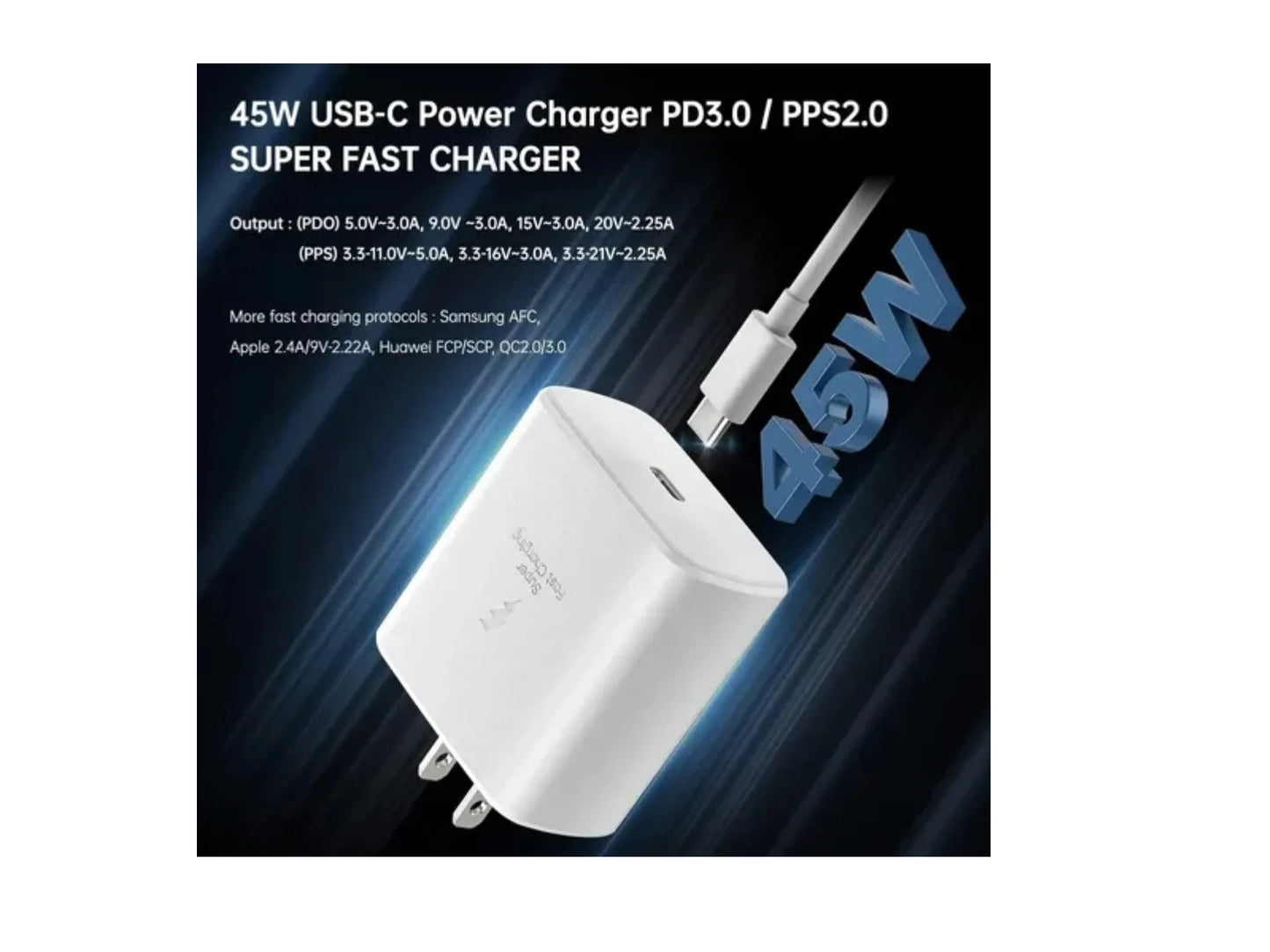 Cargador Cable 5a Ultra Fast 45w Pd Blanco Samsung Original