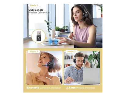 Diadema Audífonos Balaca Inalámbrica Calla Center Con Base