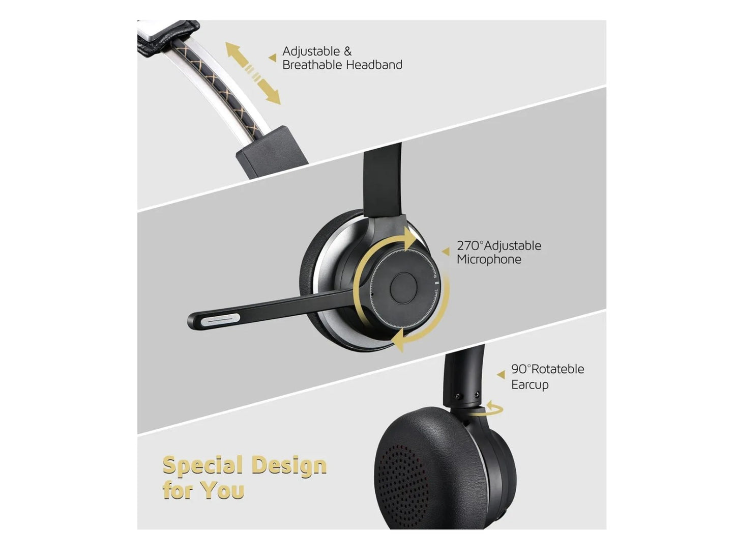 Diadema Audífonos Balaca Inalámbrica Calla Center Con Base