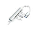 Hub Multipuerto Usb 3.0 4 En 1 Metalico Slim Jaltech Lh-021