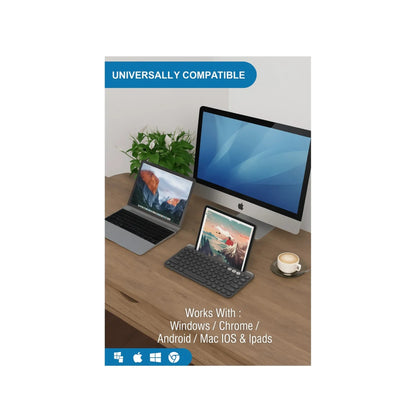 Teclado Inalambrico Silencioso De 3 Modos Fd Business K931t