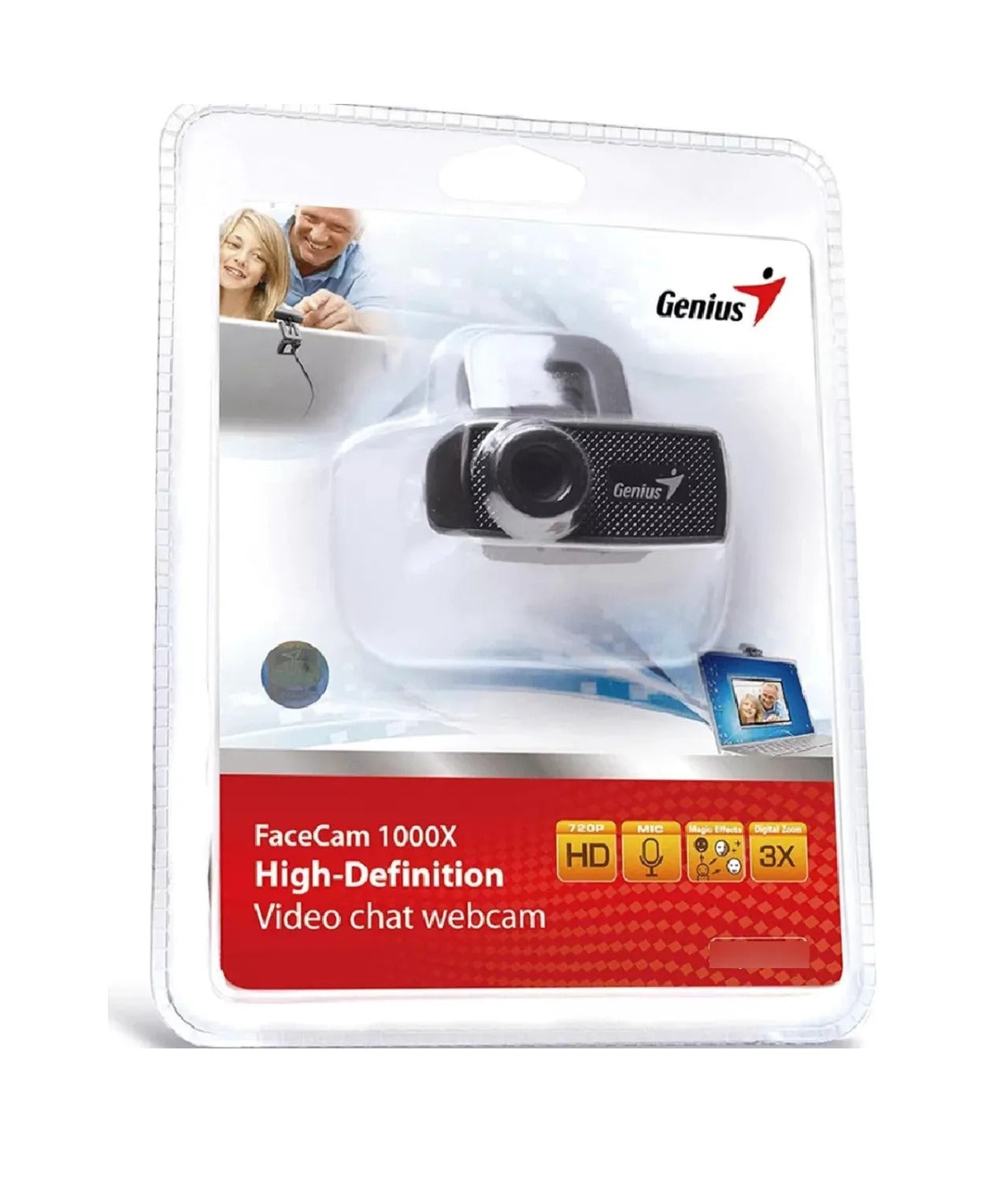 Cámara Web Genius Facecam 1000x Hd Color Negro