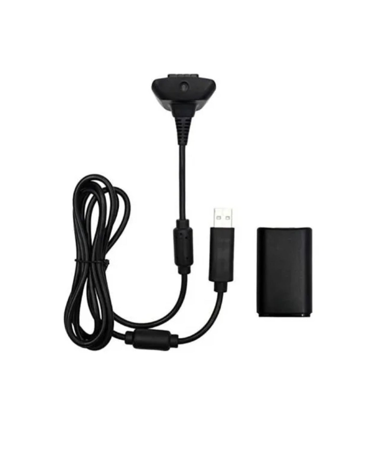 Kit Carga Y Juega Para Control X 360 Cable Y Pila